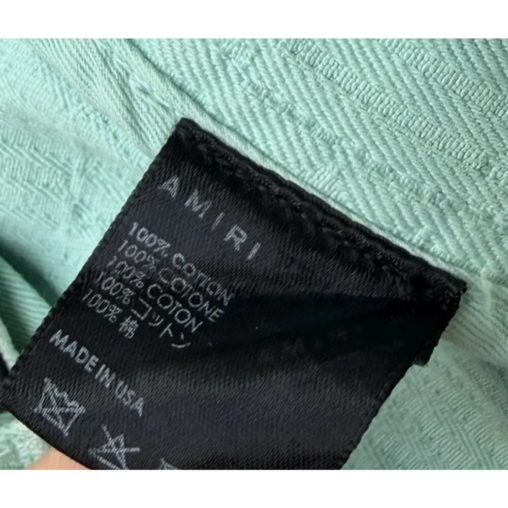 Size 34 - Amiri Jacquard Carpenter Aqua Blue Jeans